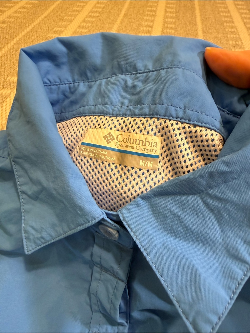 Columbia Women’s Size Medium PFG Omni-Shield Long Sleeve Fishing Shirt Blue - Picture 4 of 13